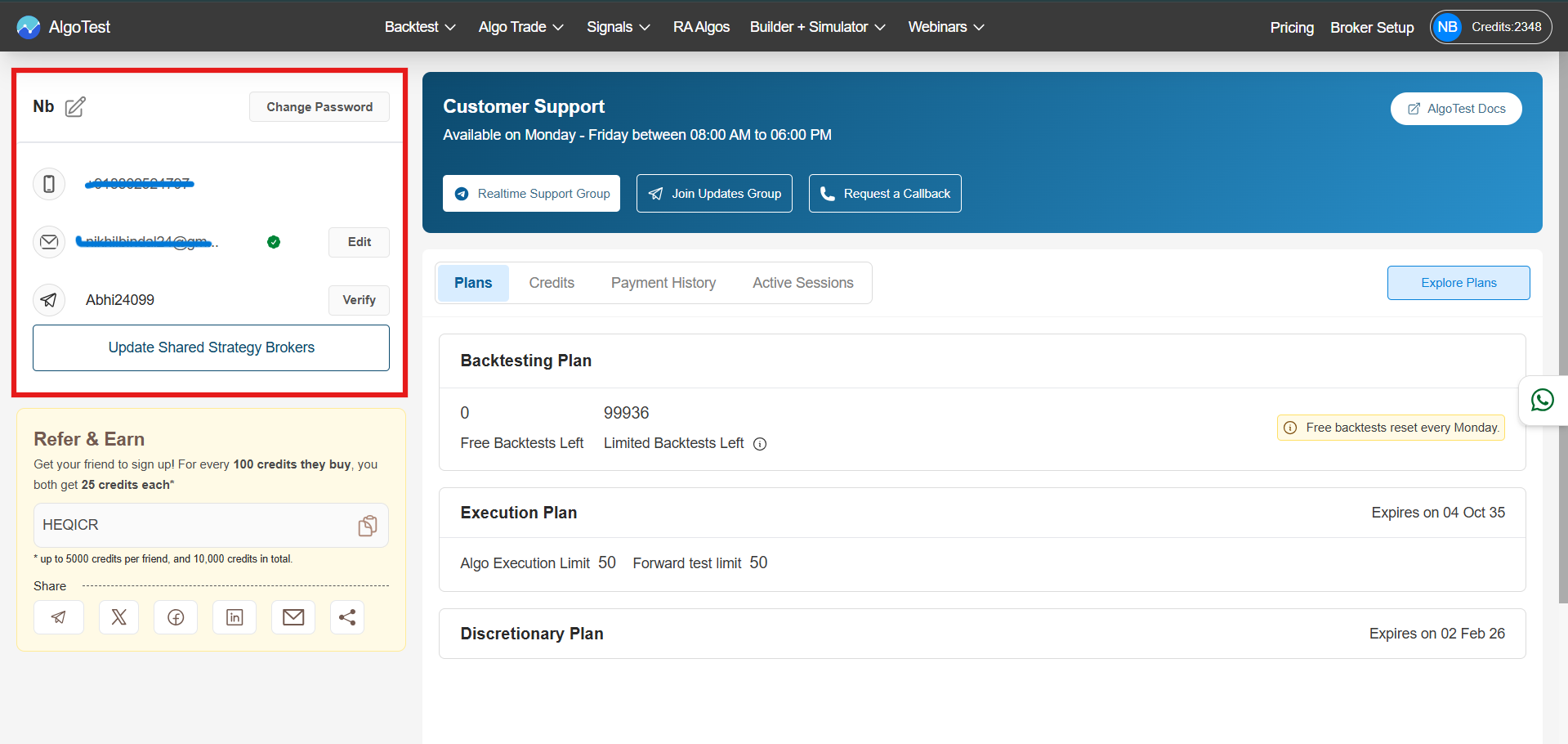 Strategy error handling