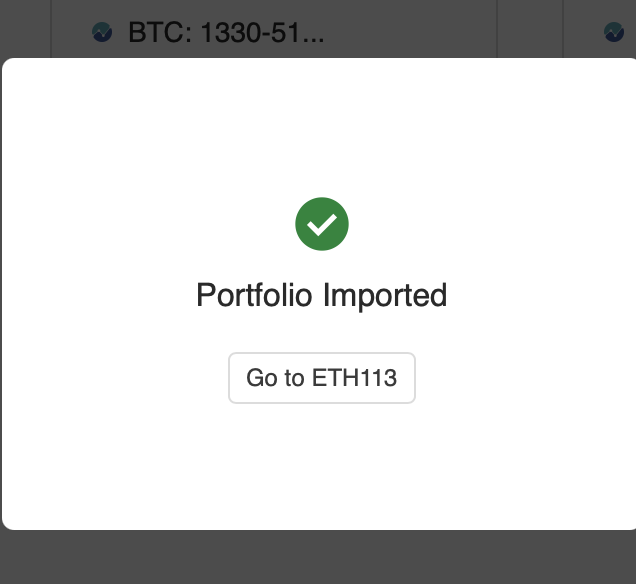 Portfolio Export