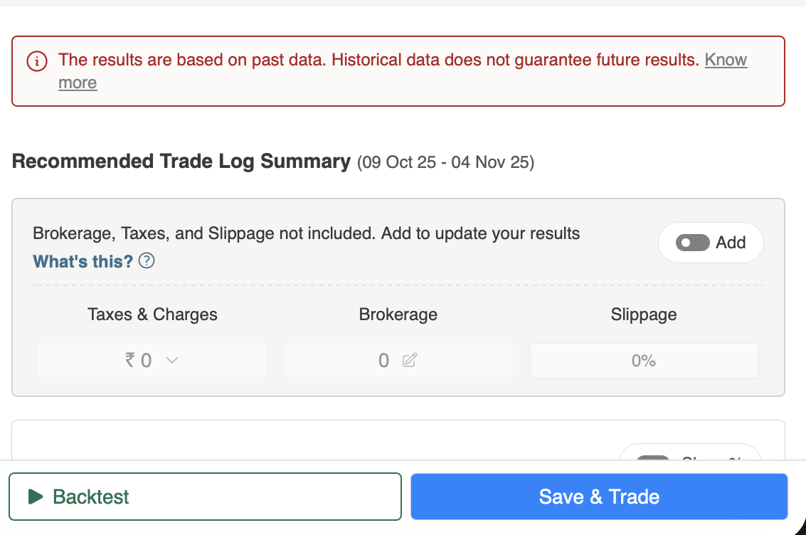 RA Algos on AlgoTest