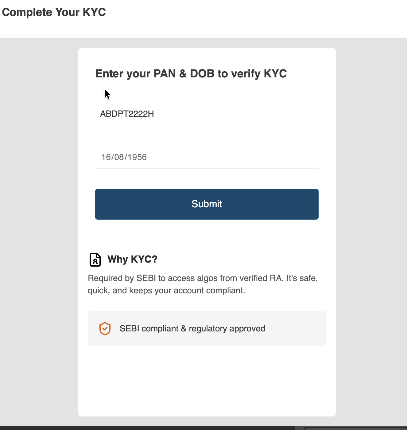 RA Algos on AlgoTest
