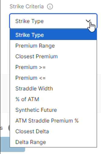 Strike selection