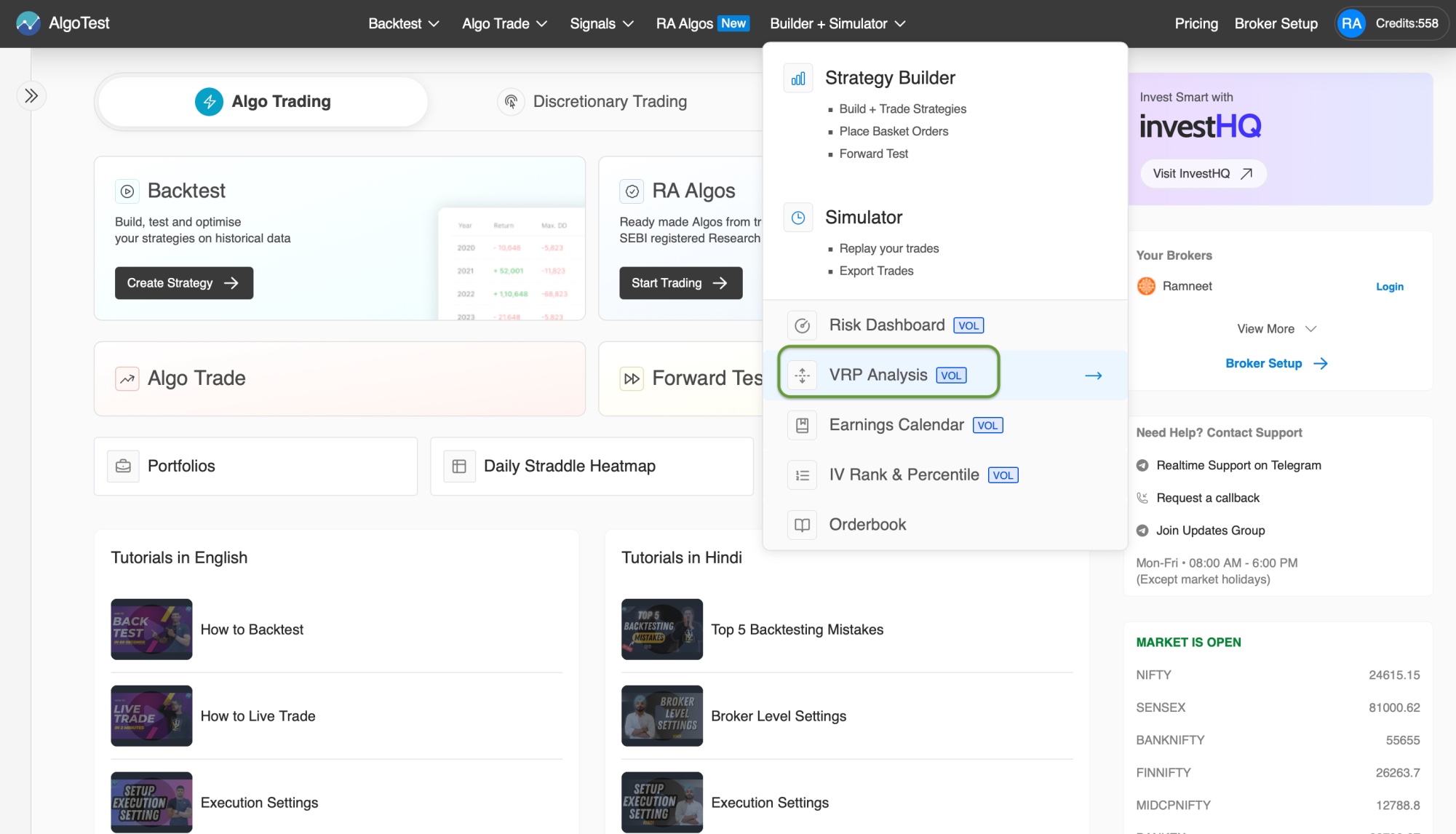 VRP Dashboard