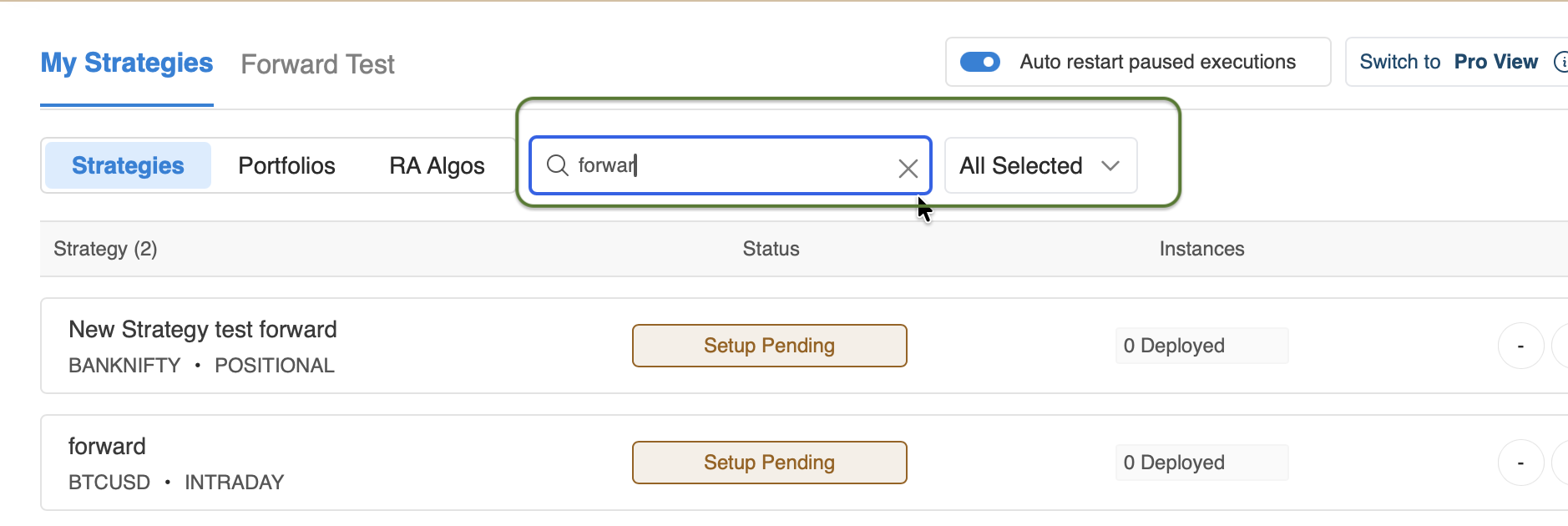 Forward Test | AlgoTest
